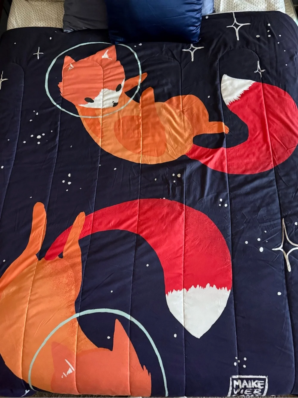 Space Fox Bedspread